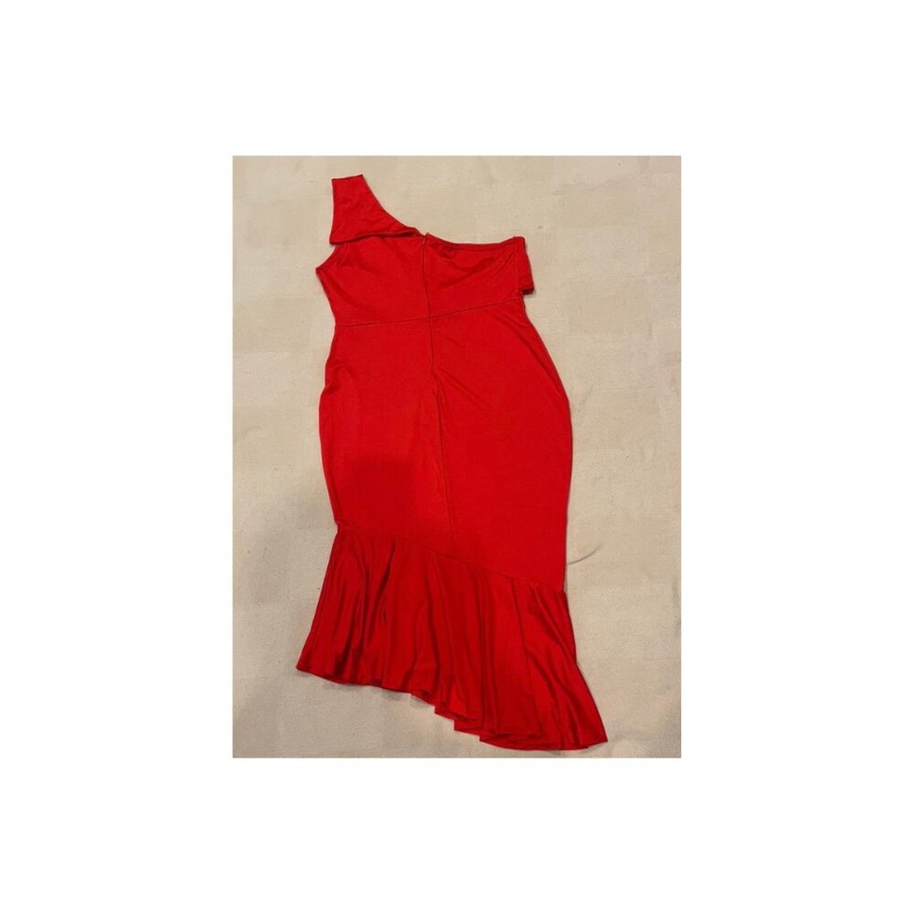 Red Half Arm Dress